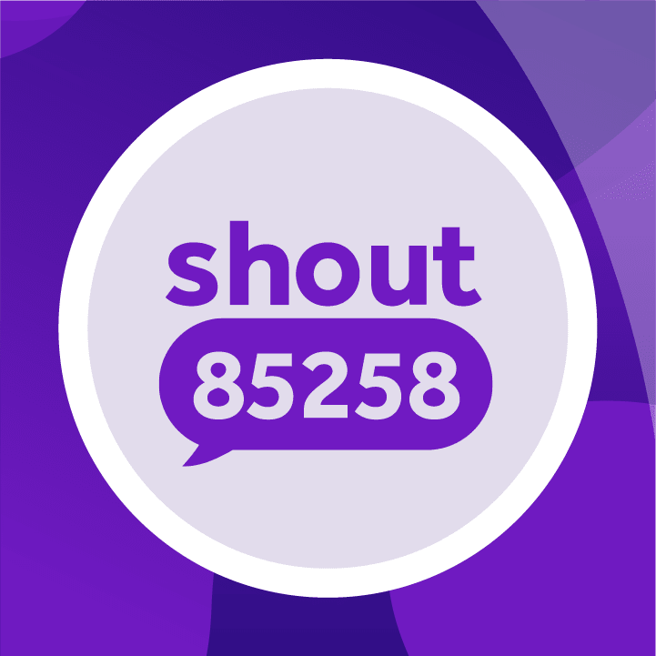 Icon for the Shout text line with text number 85258