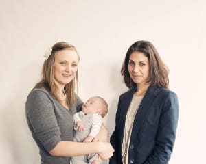 Two of the mothers who have taken part in the filming of Small Wonders, Vicki and Sinem, attended the lunch and spoke movingly about their personal experiences of caring for a premature baby.